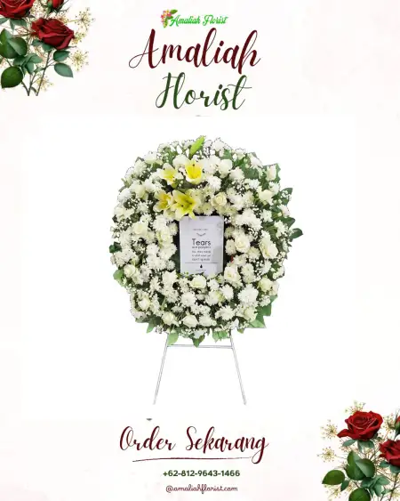 Krans Bunga Duka Resepsi Pernikahan Cibinong